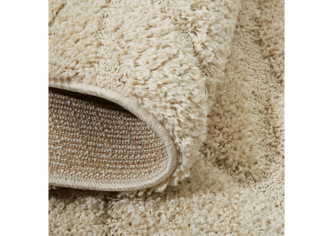 Home Dynamix Canyon Tinley Shag Area Rug 31"x55" Textured Ivory/Beige,Home Dynamix