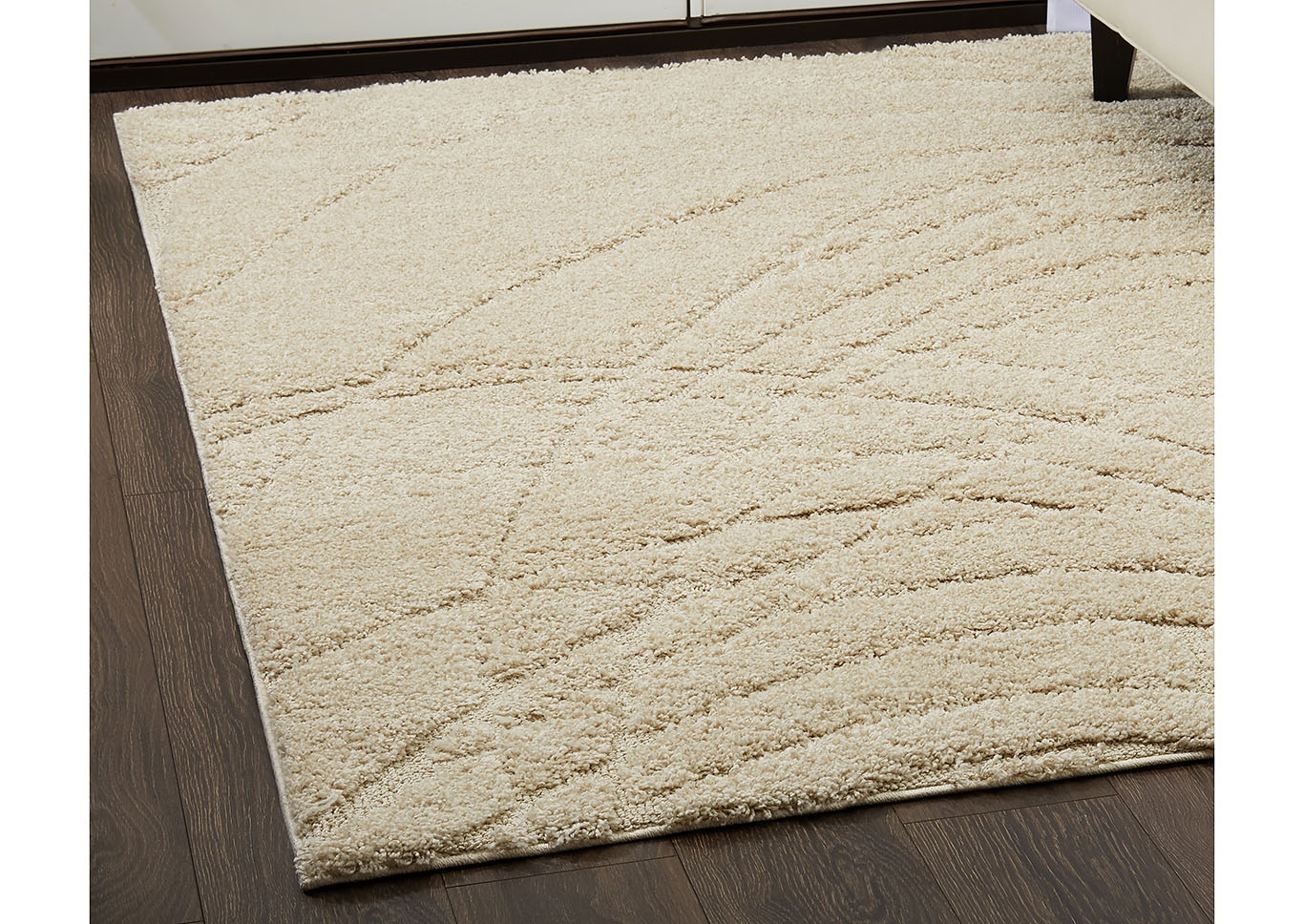 Home Dynamix Canyon Tinley Shag Area Rug 31"x55" Textured Ivory/Beige,Home Dynamix