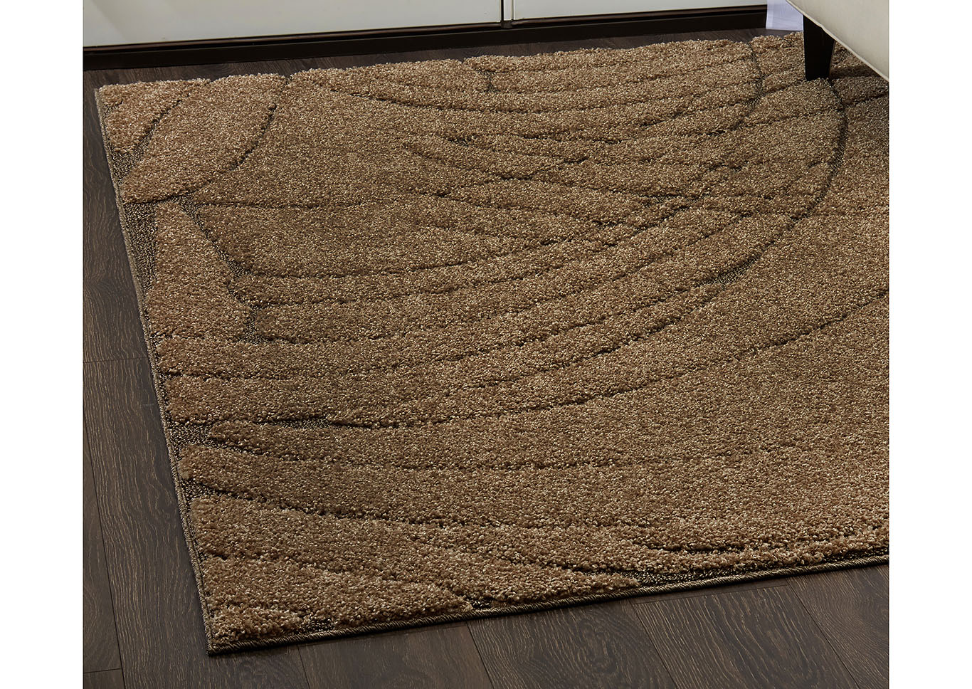 Home Dynamix Canyon Tinley Shag Area Rug 31"x55" Textured Beige/Brown,Home Dynamix