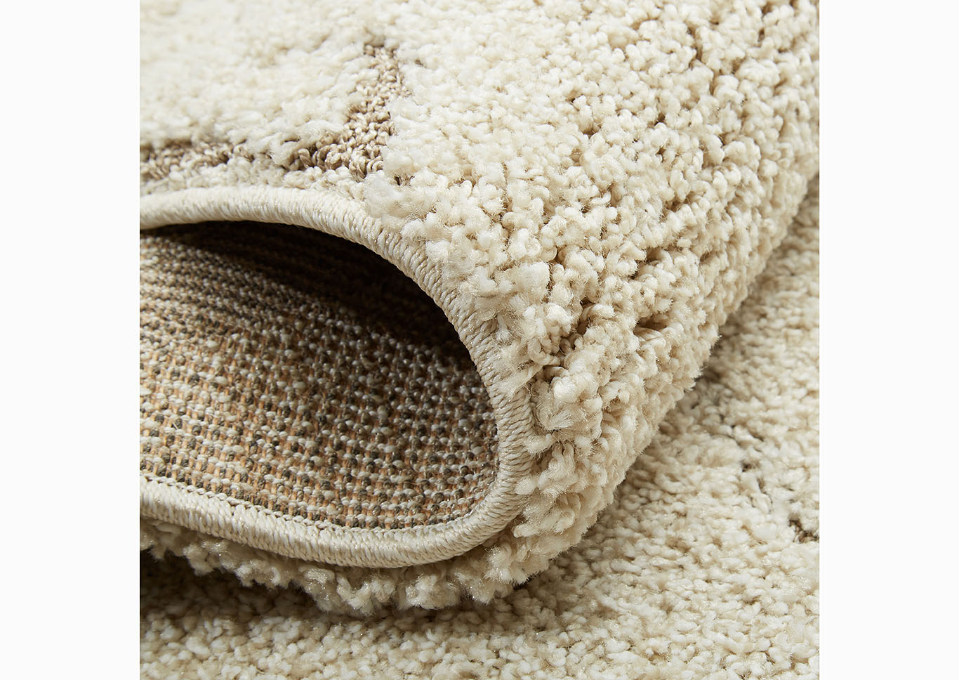 Home Dynamix Canyon Peoria Shag Area Rug 5'2"x7'2" Textured Ivory/Beige,Home Dynamix