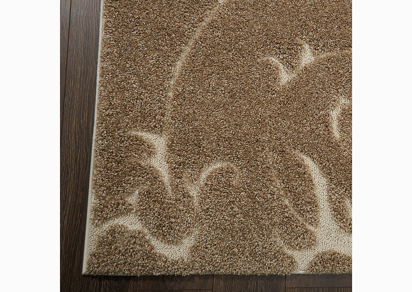 Home Dynamix Canyon Peoria Shag Area Rug 31"x55" Textured Beige/Ivory,Home Dynamix