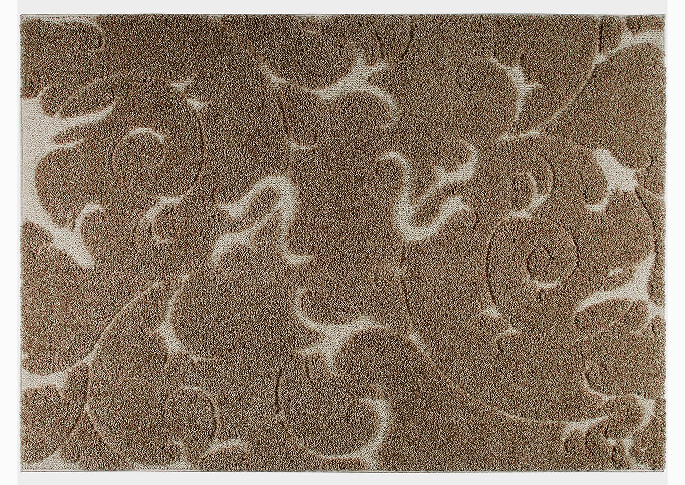 Home Dynamix Canyon Peoria Shag Area Rug 31"x55" Textured Beige/Ivory,Home Dynamix