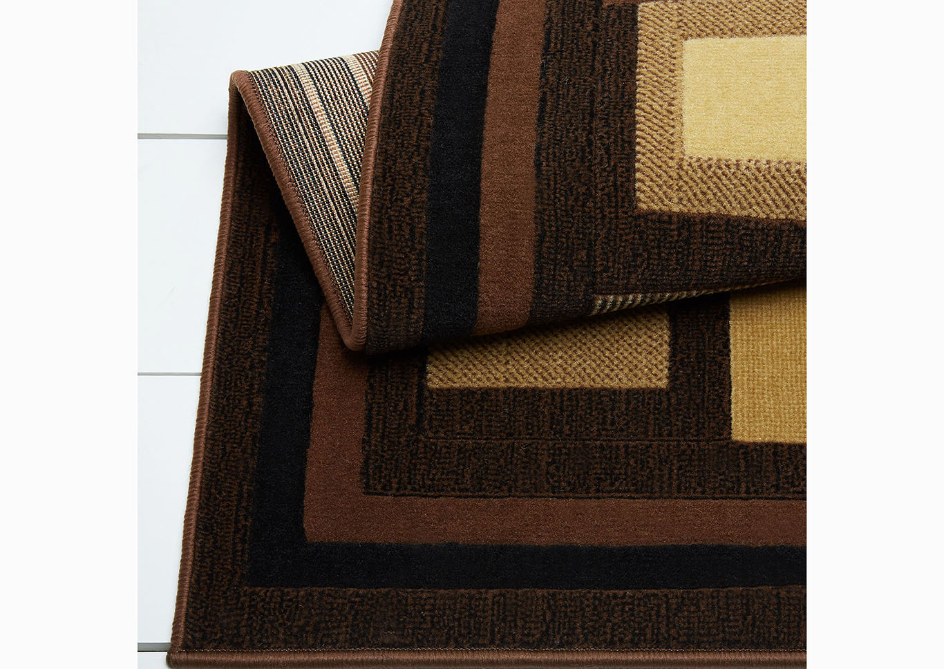 Catalina Virginia Black-Brown Area Rug,Home Dynamix