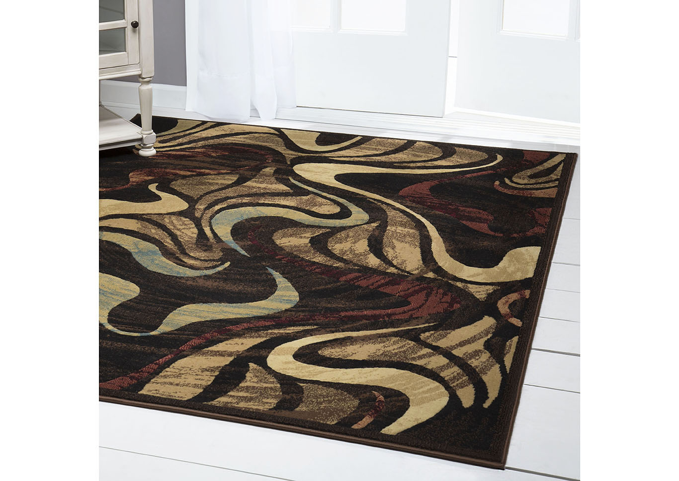 Catalina Picasso Black Area Rug,Home Dynamix