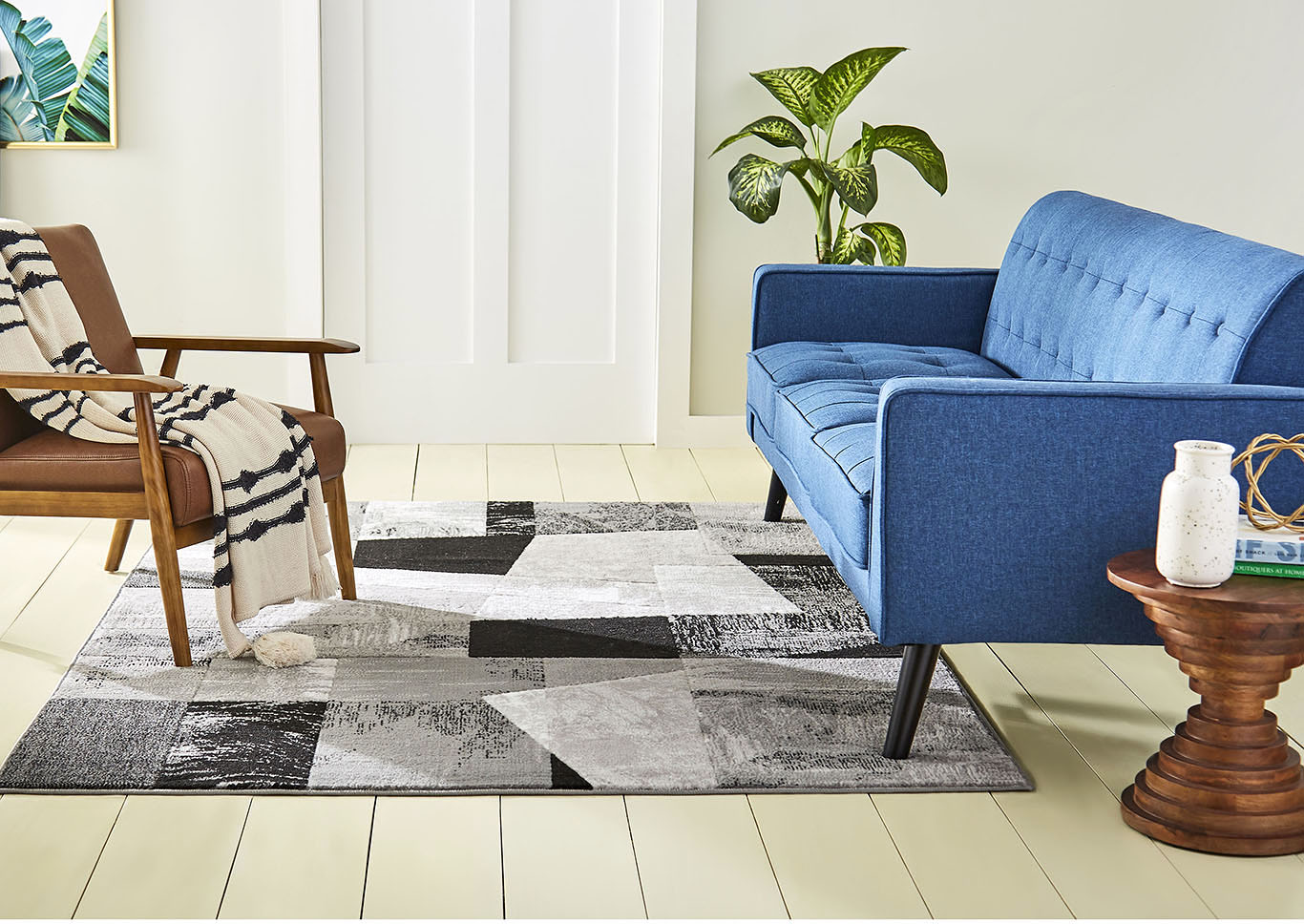 Catalina Bismark  Gray Area Rug,Home Dynamix