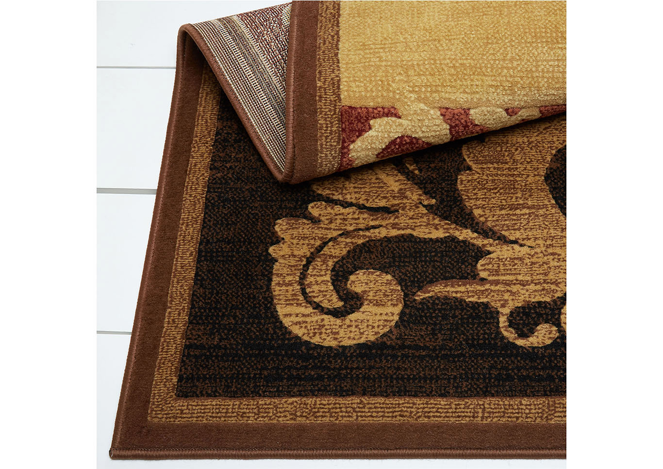 Catalina Pierre Brown-Red Area Rug,Home Dynamix