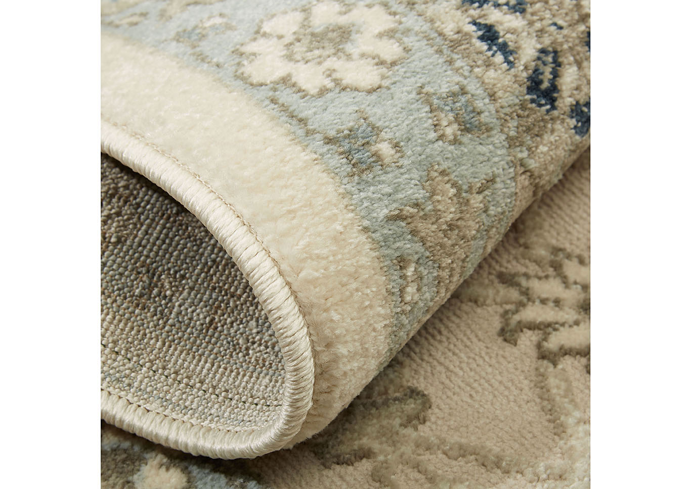 Chandler Aster Ivory-Blue Area Rug,Home Dynamix