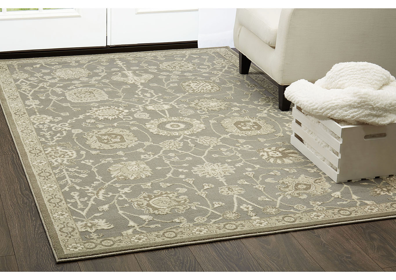 Chandler Aster Gray Area Rug,Home Dynamix