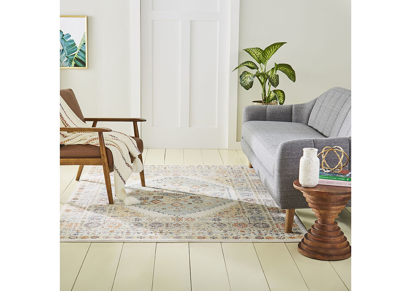 Chloe Mars Ivory Area Rug,Home Dynamix