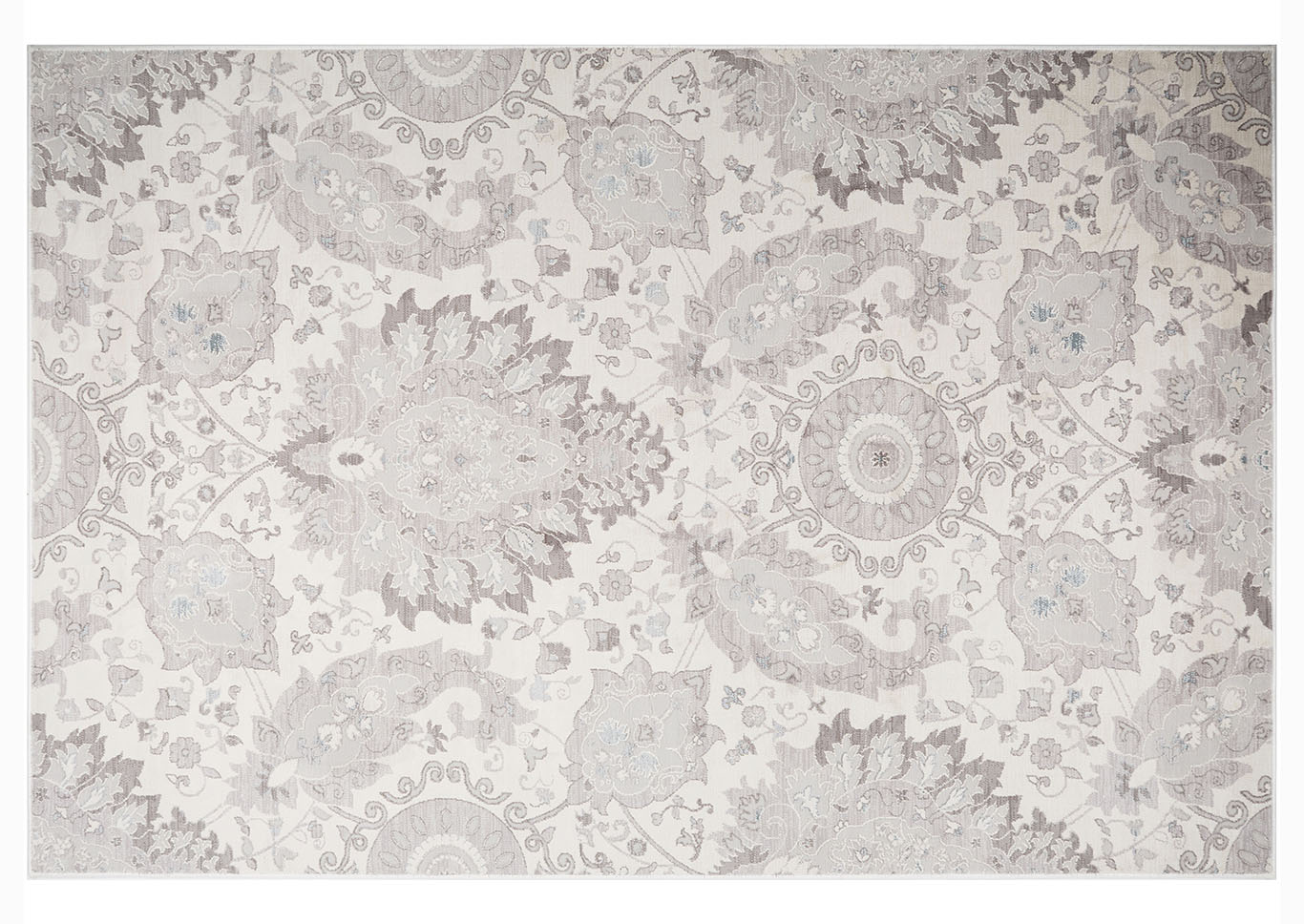 Home Dynamix Christian Siriano Brooksville Lambeth Transitional Area Rug 7'9"x10'2" Textured Ivory/Blue/Gray,Home Dynamix