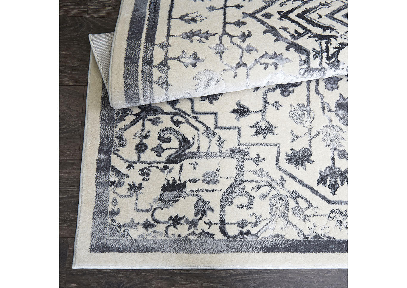 Jersey Denali Ivory-Gray Area Rug,Home Dynamix