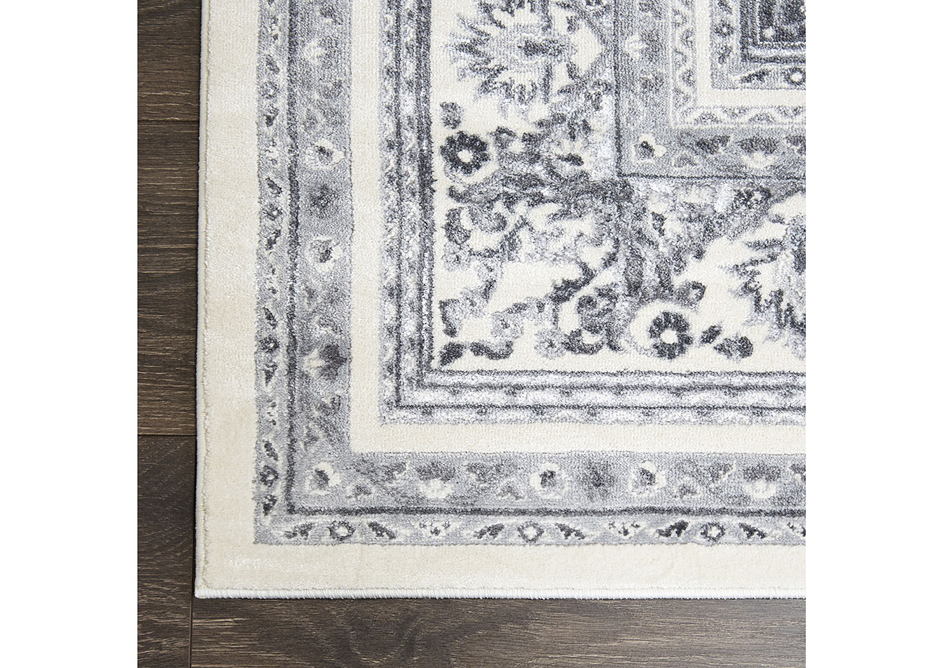 Jersey Geneva Ivory-Gray Area Rug,Home Dynamix