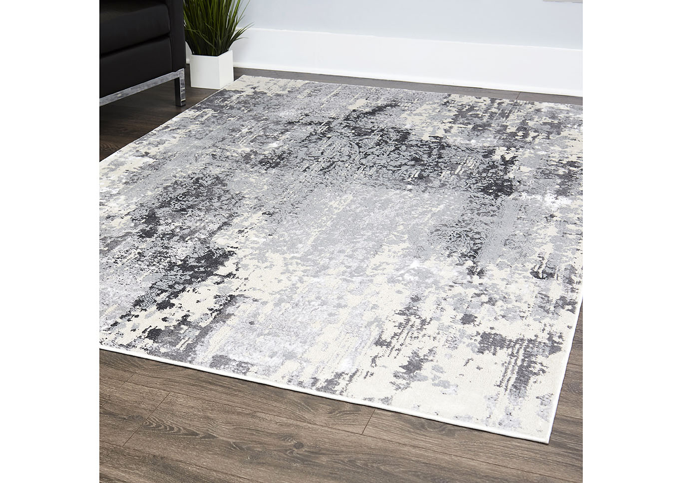 Jersey Rainer Gray Area Rug,Home Dynamix