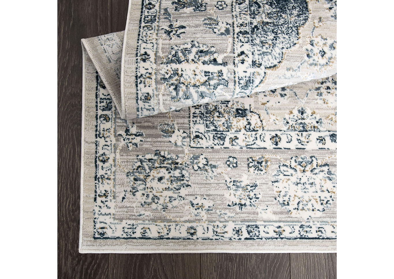 Surface Berkshire Cream-Blue Area Rug,Home Dynamix