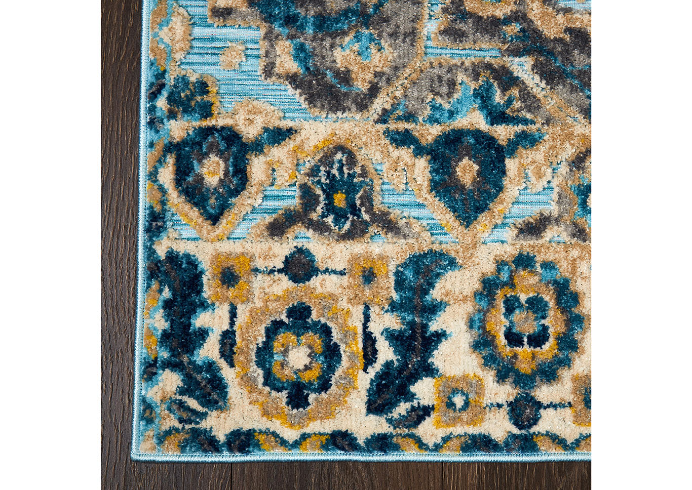 Fiesta Valencia Blue Area Rug,Home Dynamix