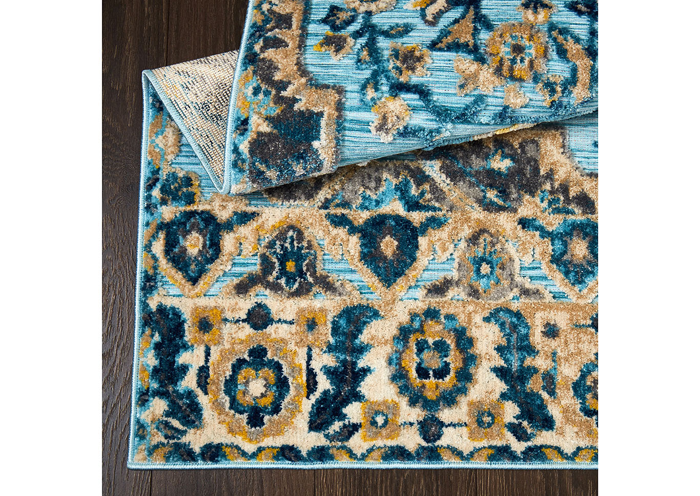 Fiesta Valencia Blue Area Rug,Home Dynamix