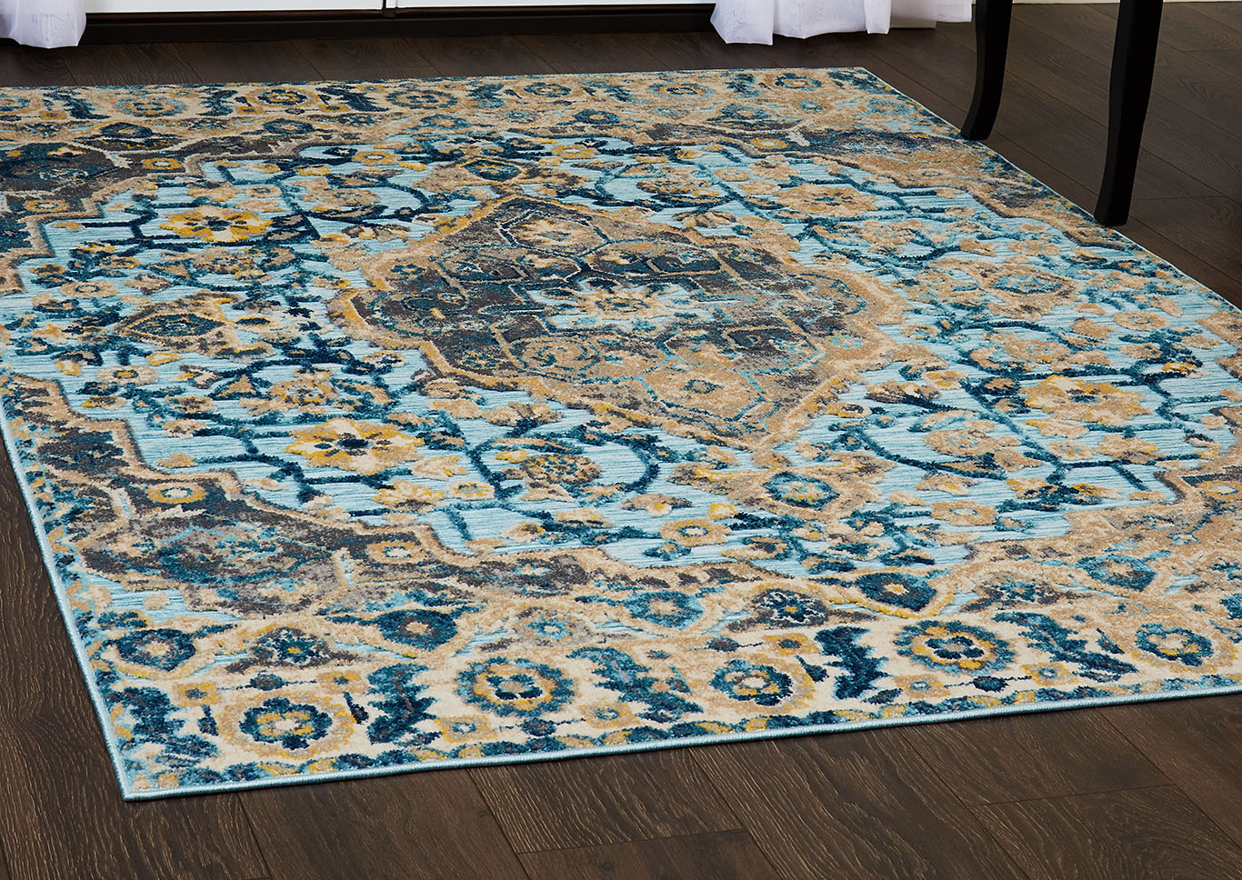 Fiesta Valencia Blue Area Rug,Home Dynamix