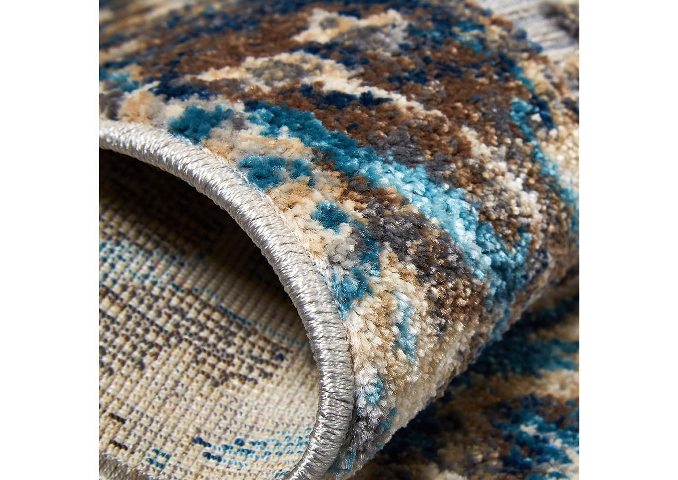 Fiesta Valencia Gray-Blue Area Rug,Home Dynamix