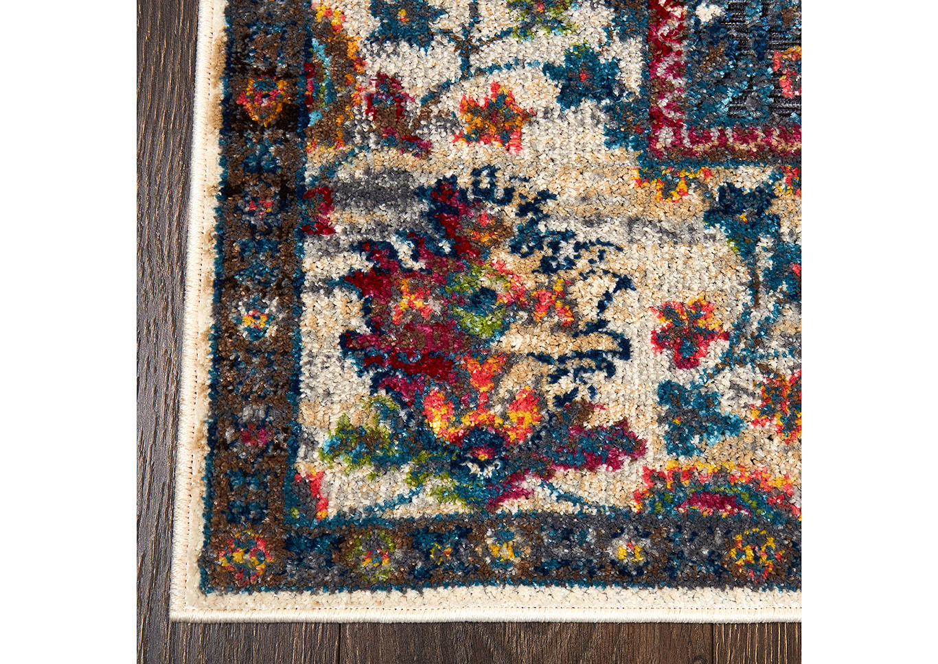 Fiesta Toledo Dark Gray- Ivory Area Rug,Home Dynamix