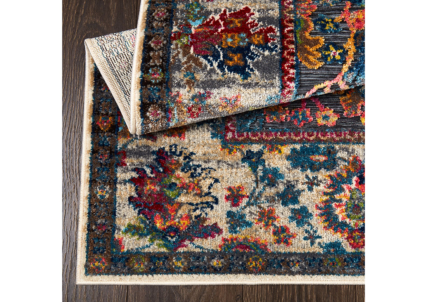 Fiesta Toledo Dark Gray- Ivory Area Rug,Home Dynamix