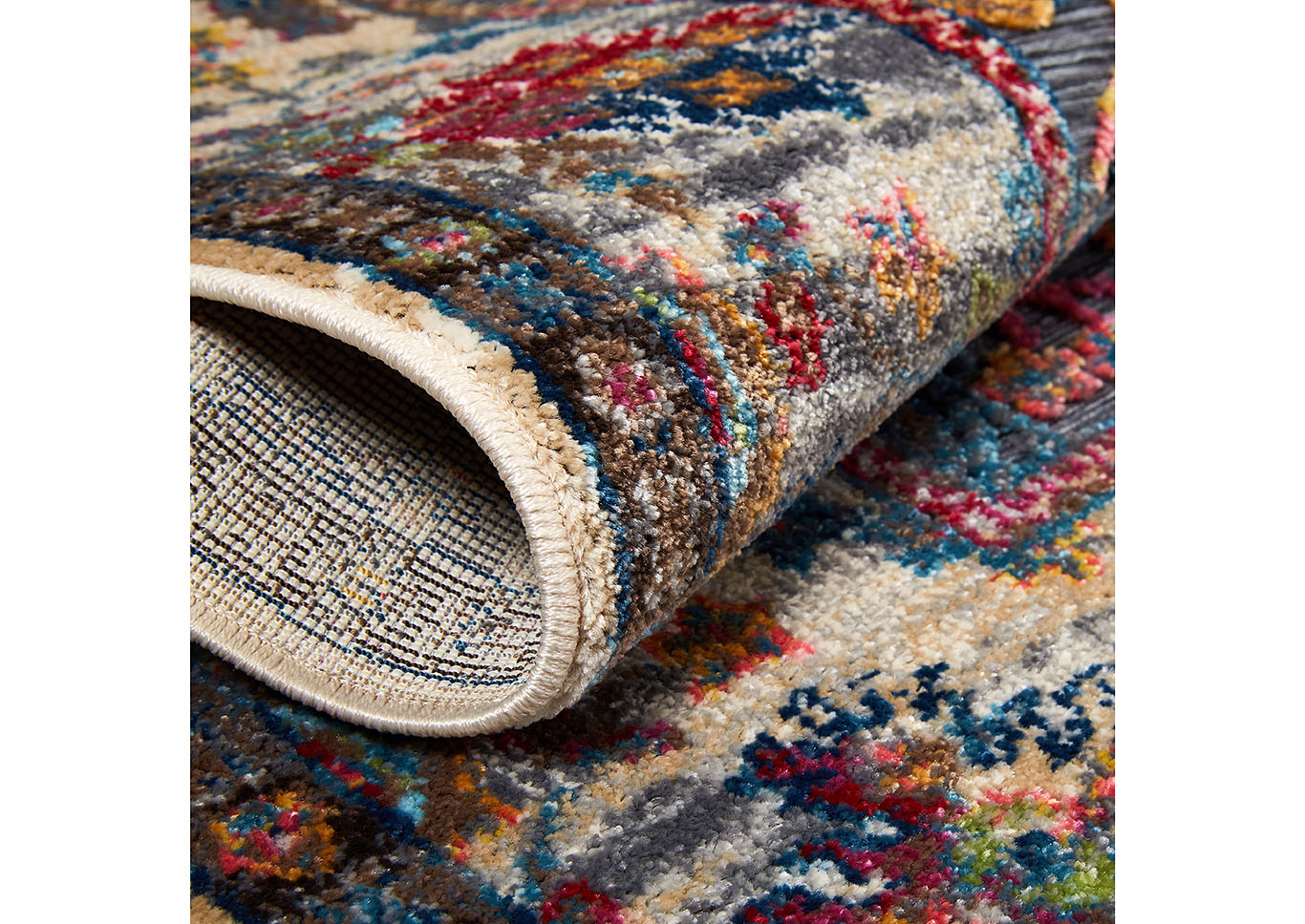 Fiesta Toledo Dark Gray- Ivory Area Rug,Home Dynamix