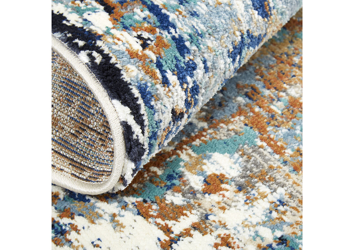 Home Dynamix Shabby Chic Heritage Brandt Bohemian Area Rug 7'10"x10'2" Medallion Blue/Gray,Home Dynamix