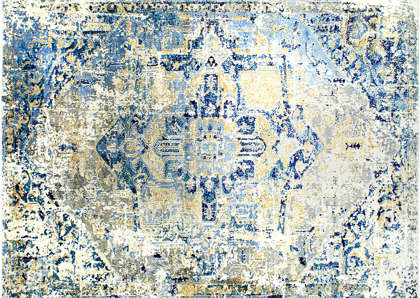 Home Dynamix Shabby Chic Heritage Brandt Bohemian Area Rug 7'10"x10'2" Medallion Gray/Blue,Home Dynamix