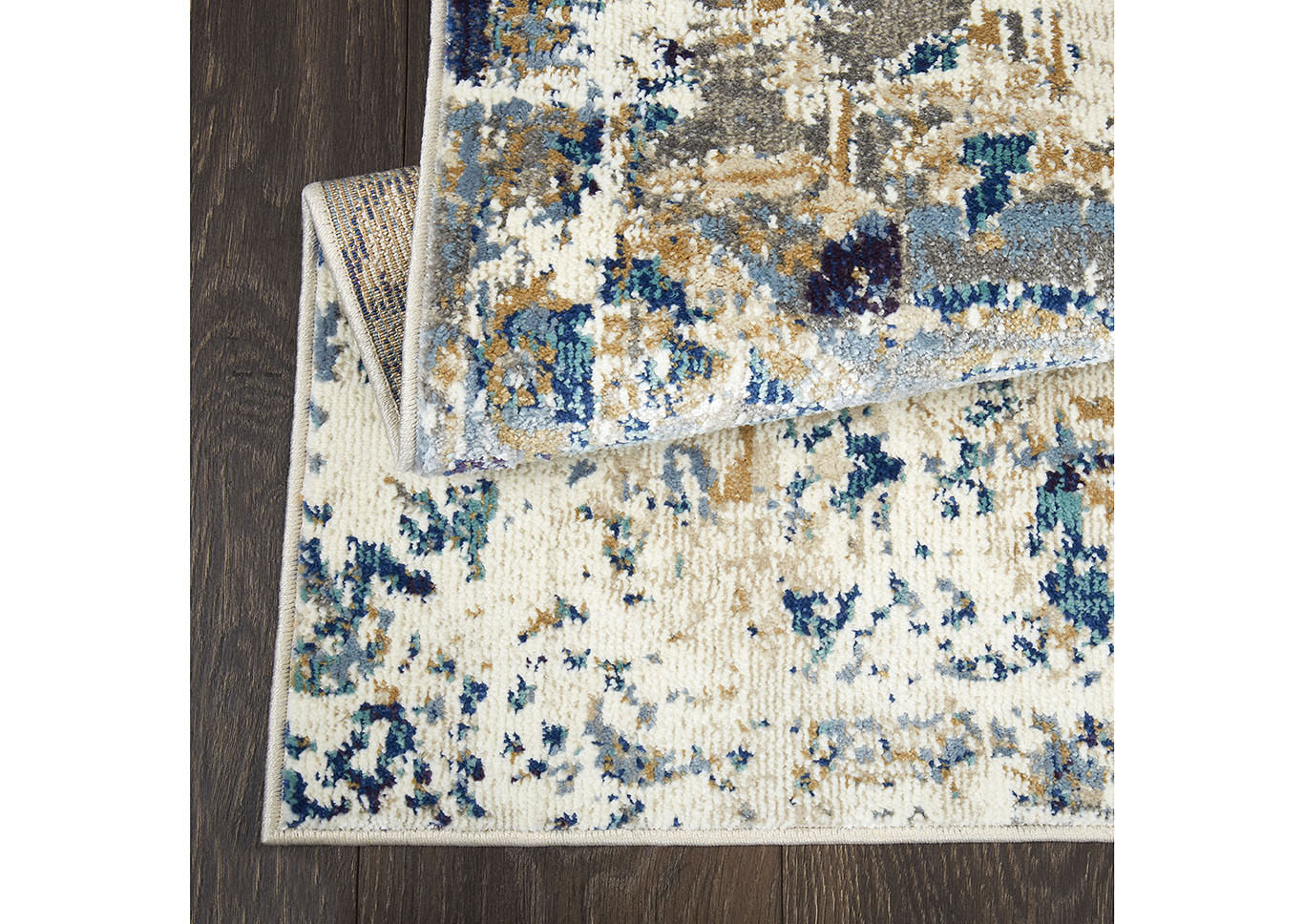 Home Dynamix Shabby Chic Heritage Brandt Bohemian Area Rug 7'10"x10'2" Medallion Gray/Blue,Home Dynamix