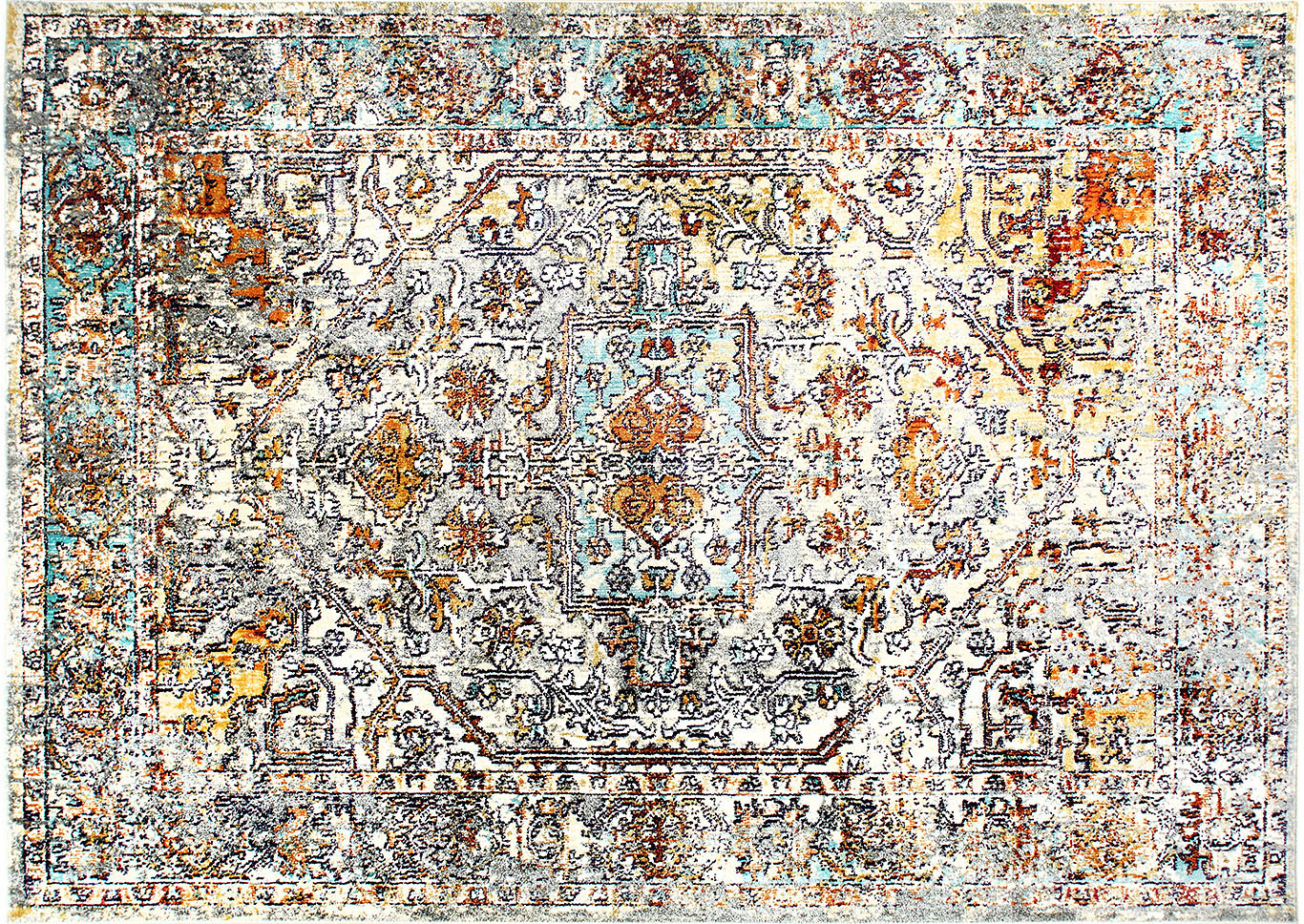 Home Dynamix Shabby Chic Heritage Newburyport Bohemian Area Rug 7'10"x10'2" Medallion Gray/Rust,Home Dynamix