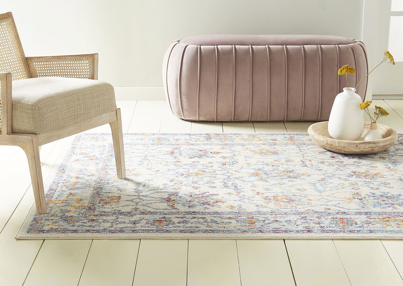 Bella Amelia Ivory Area Rug,Home Dynamix