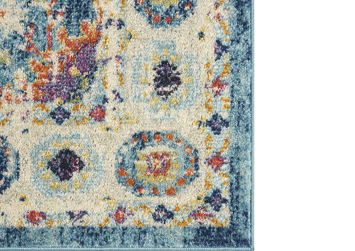 Bella Safaa Blue-Ivory Area Rug,Home Dynamix