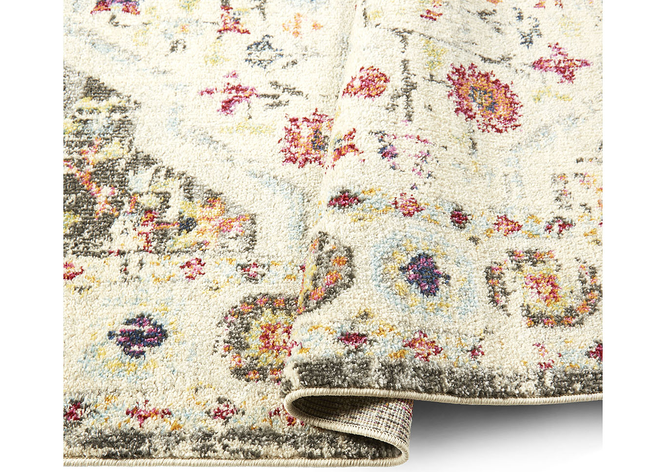 Bella Safaa Gray-Ivory Area Rug,Home Dynamix