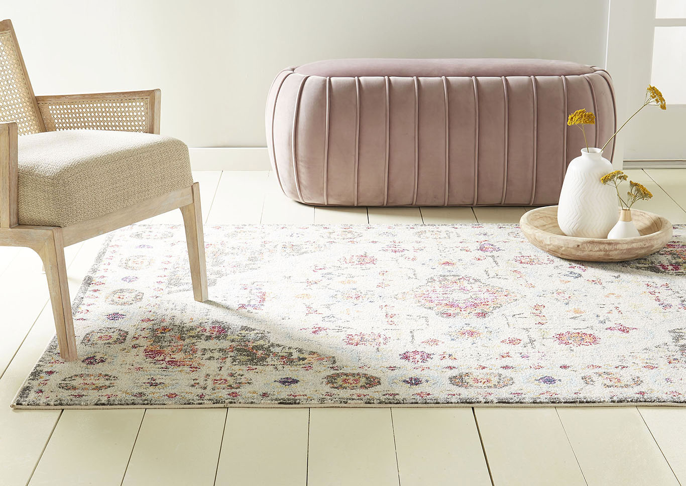 Bella Safaa Gray-Ivory Area Rug,Home Dynamix