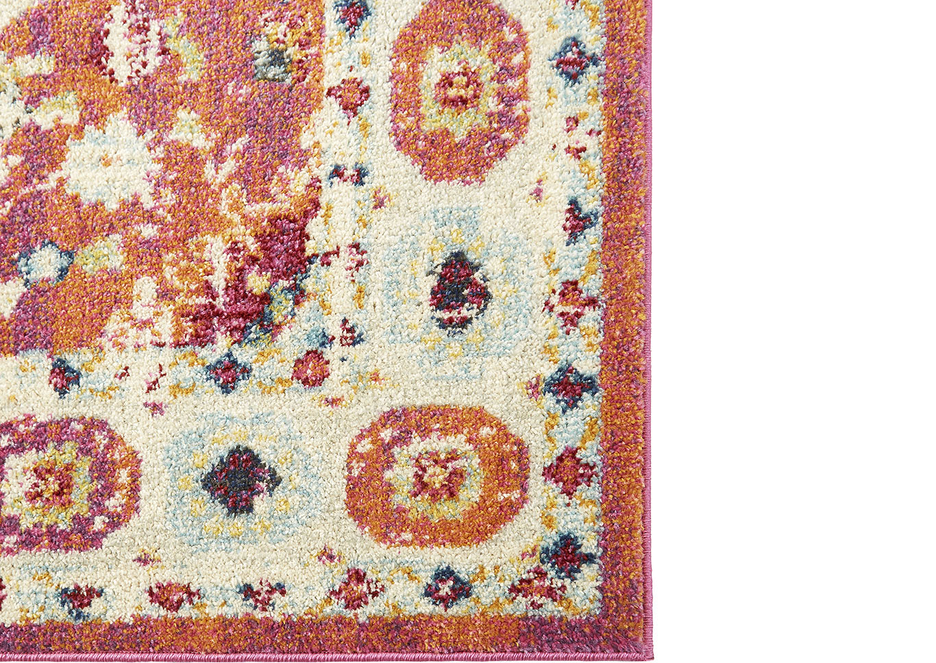 Bella Safaa Pink-Ivory Area Rug,Home Dynamix