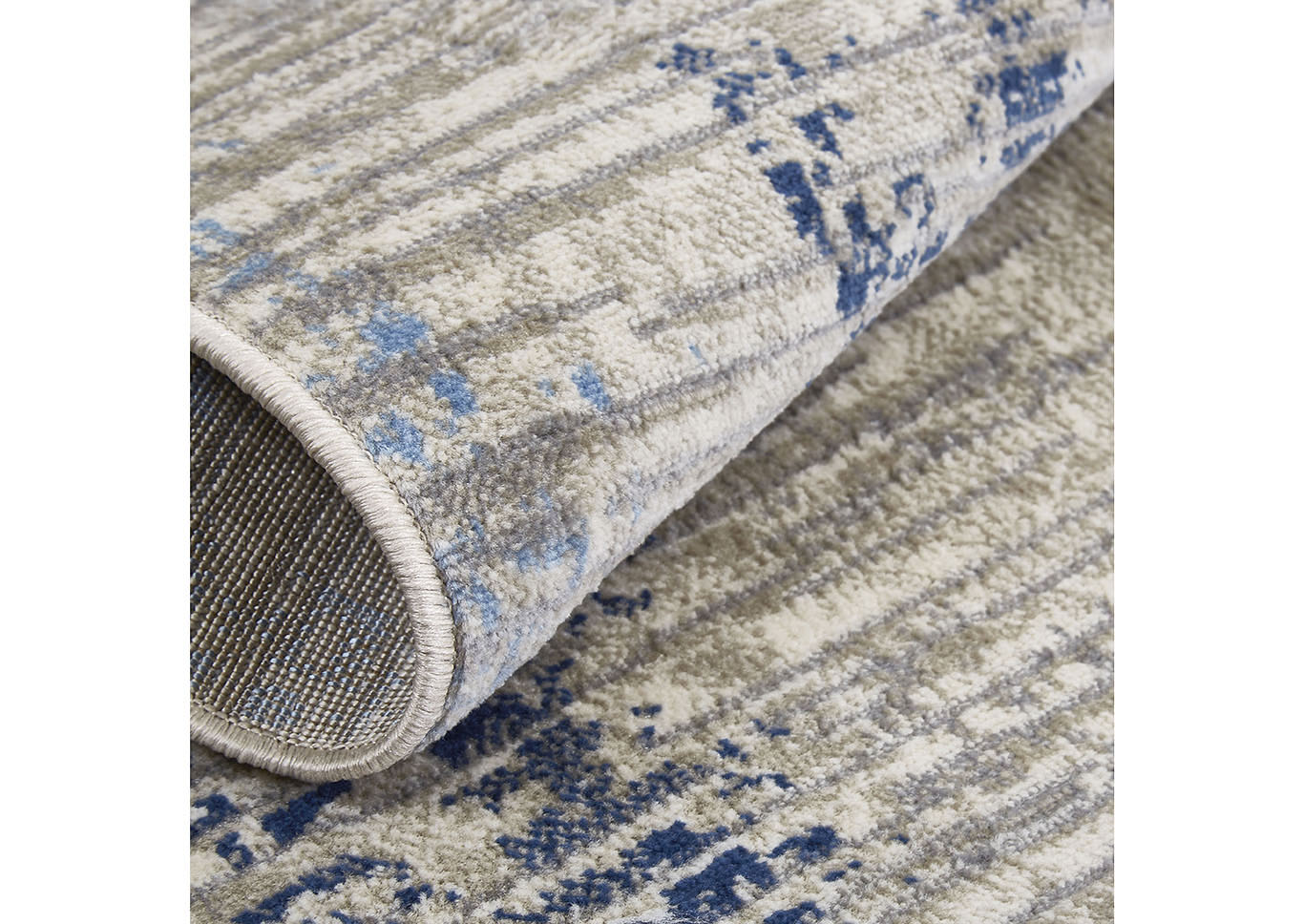 Melrose Lorenzo Gray-Blue Area Rug,Home Dynamix
