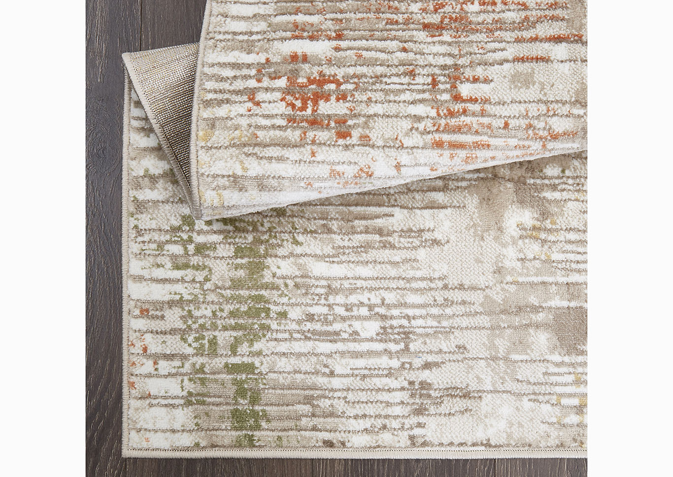 Home Dynamix Melrose Lorenzo Contemporary Area Rug 4'x5'4" Abstract Beige/Orange,Home Dynamix