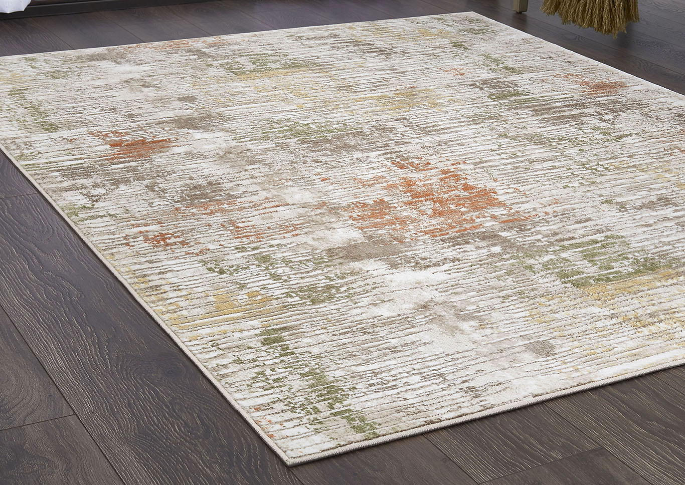 Home Dynamix Melrose Lorenzo Contemporary Area Rug 4'x5'4" Abstract Beige/Orange,Home Dynamix