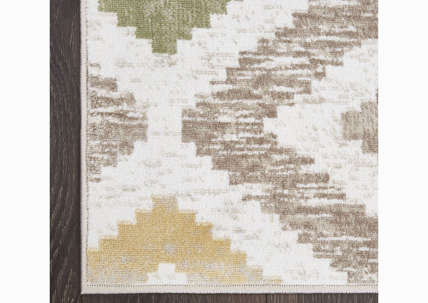 Home Dynamix Melrose Maritza Bohemian Area Rug 7'10" Round Geometric Ivory/Orange,Home Dynamix