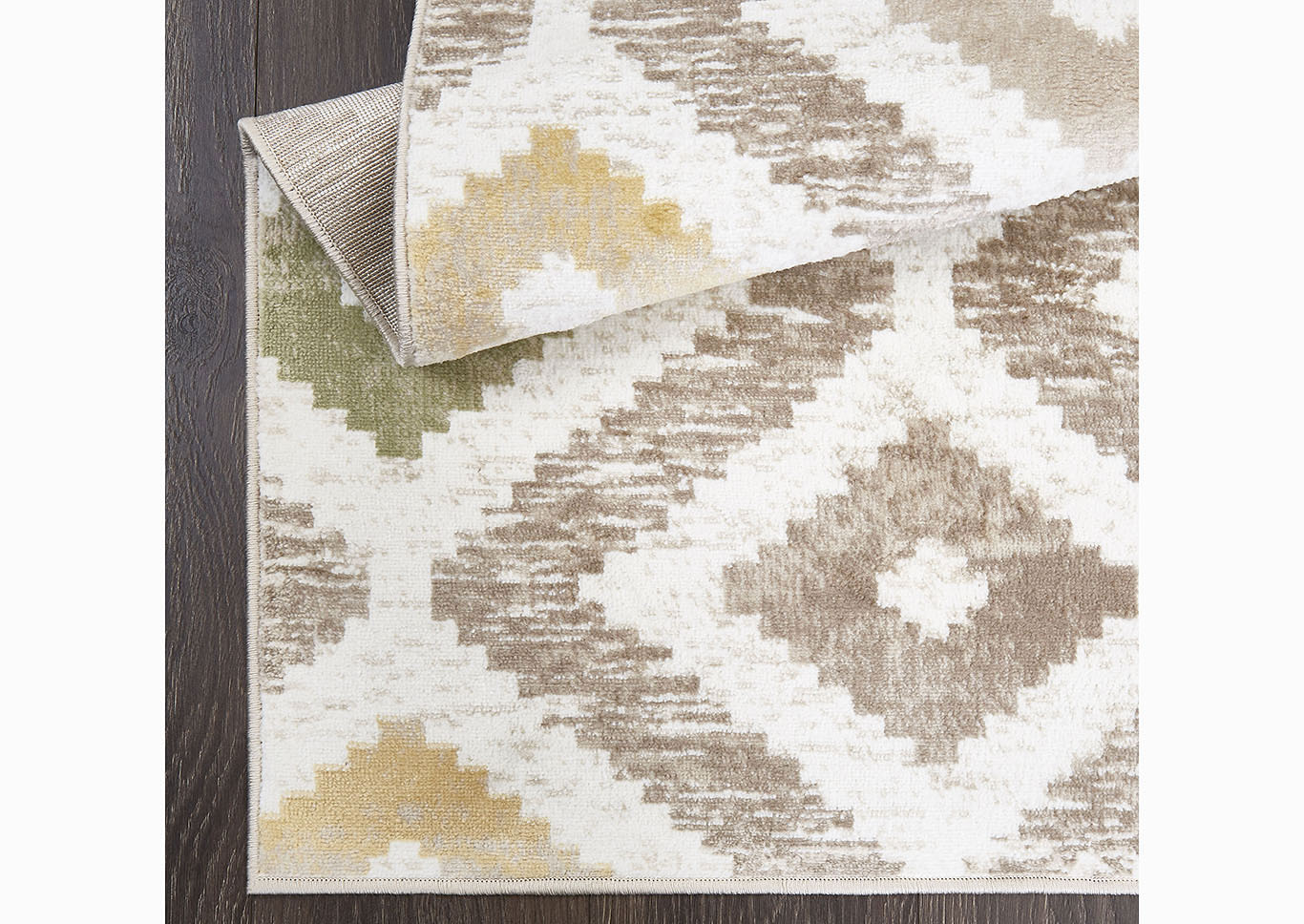 Home Dynamix Melrose Maritza Bohemian Area Rug 6'6"x9'6" Geometric Ivory/Orange,Home Dynamix