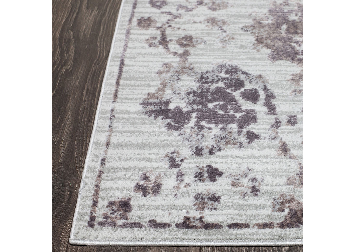 Home Dynamix Nicole Miller Kenmare Marian Transitional Area Rug 7'9"x10'2" Damask Gray/Purple,Home Dynamix