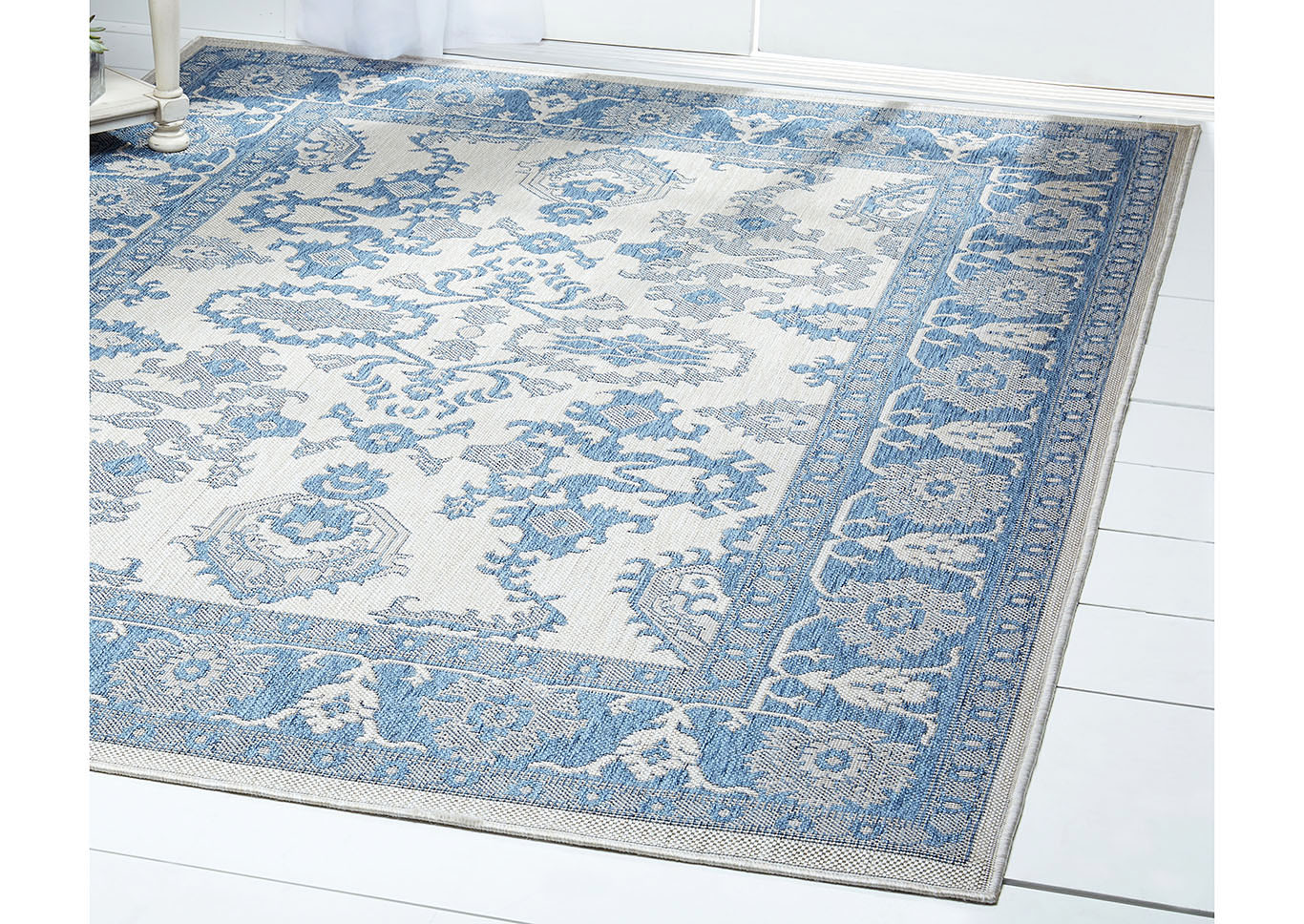 Patio Country Ayana Gray-Blue Area Rug,Home Dynamix
