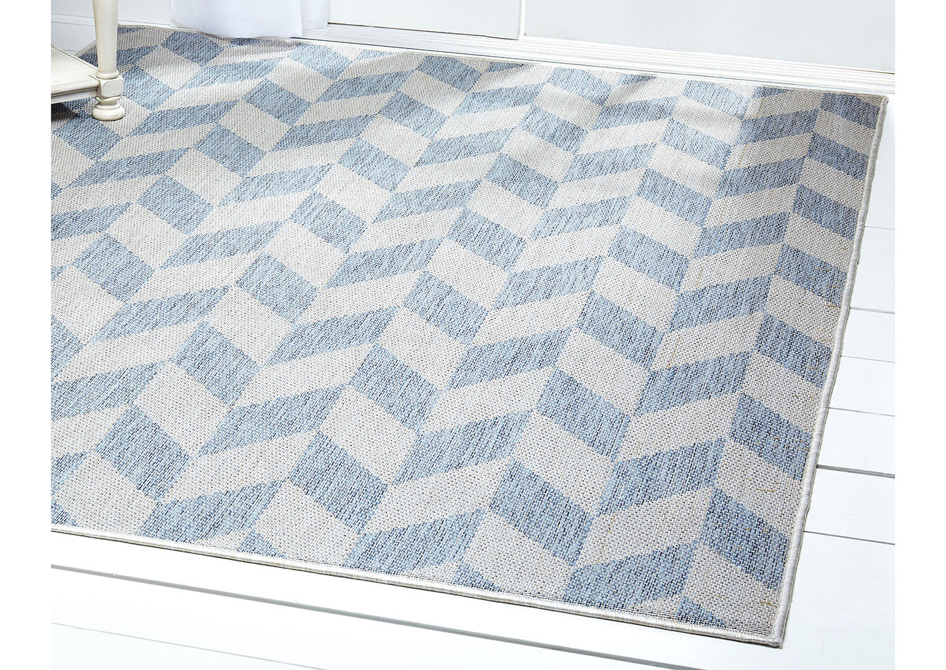 Patio Country Calla Blue-Gray Area Rug,Home Dynamix