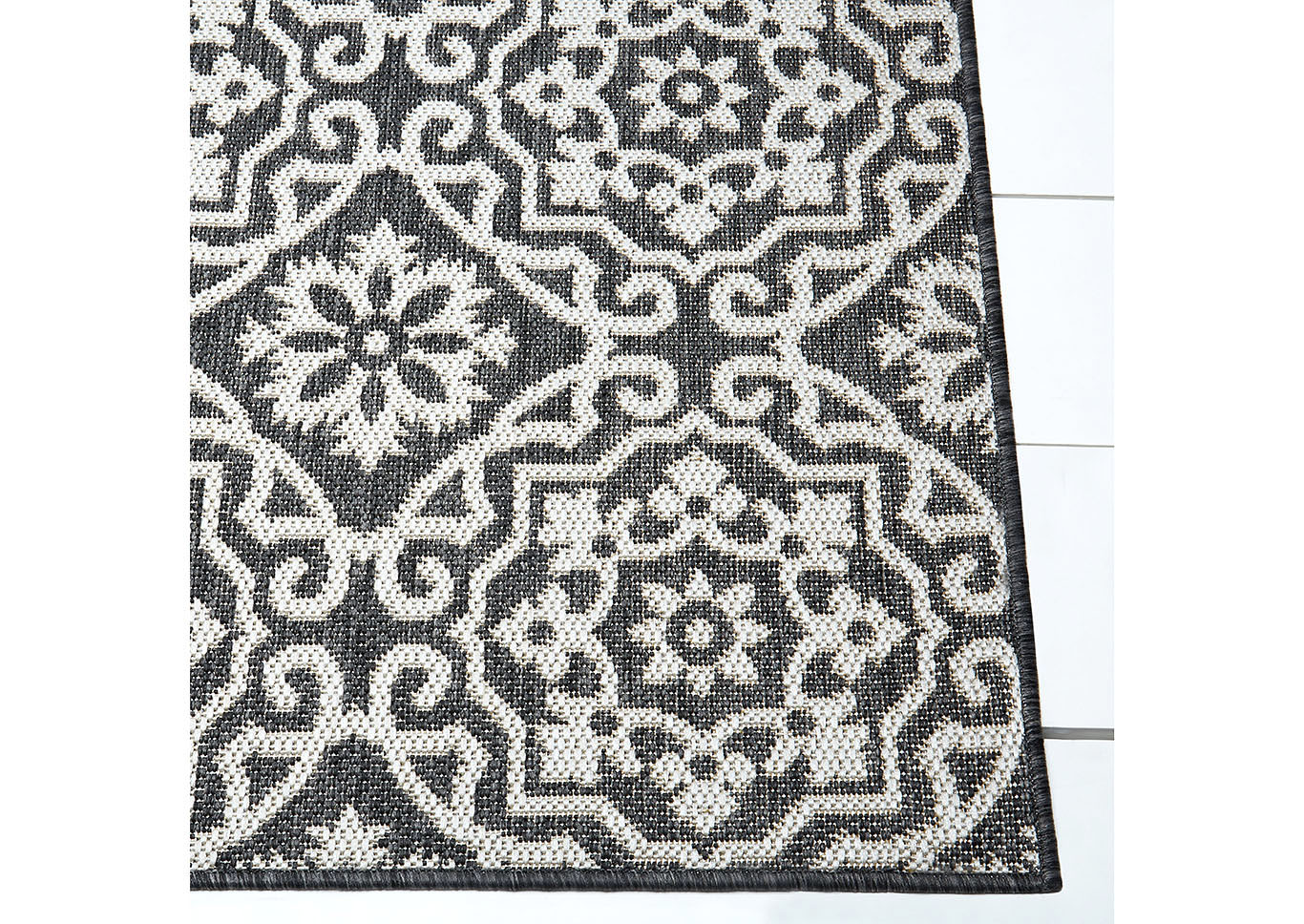 Patio Country Danica Black-Gray Area Rug,Home Dynamix