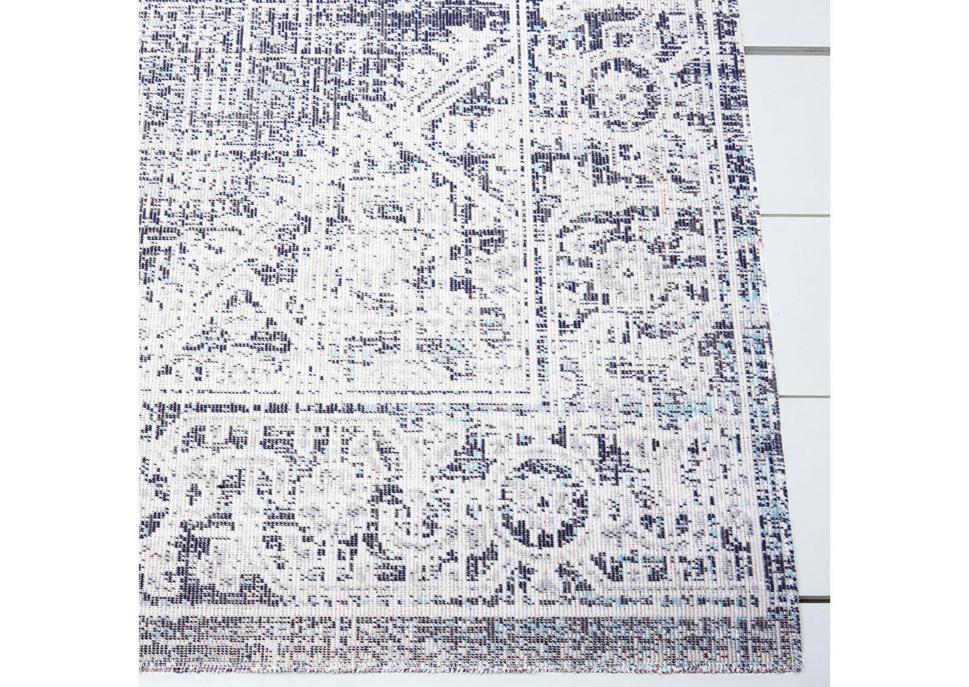 Patio Sofia Magnolia Navy Blue Area Rug,Home Dynamix