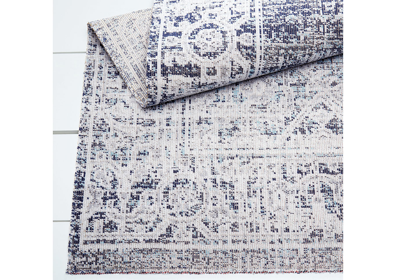 Patio Sofia Magnolia Navy Blue Area Rug,Home Dynamix