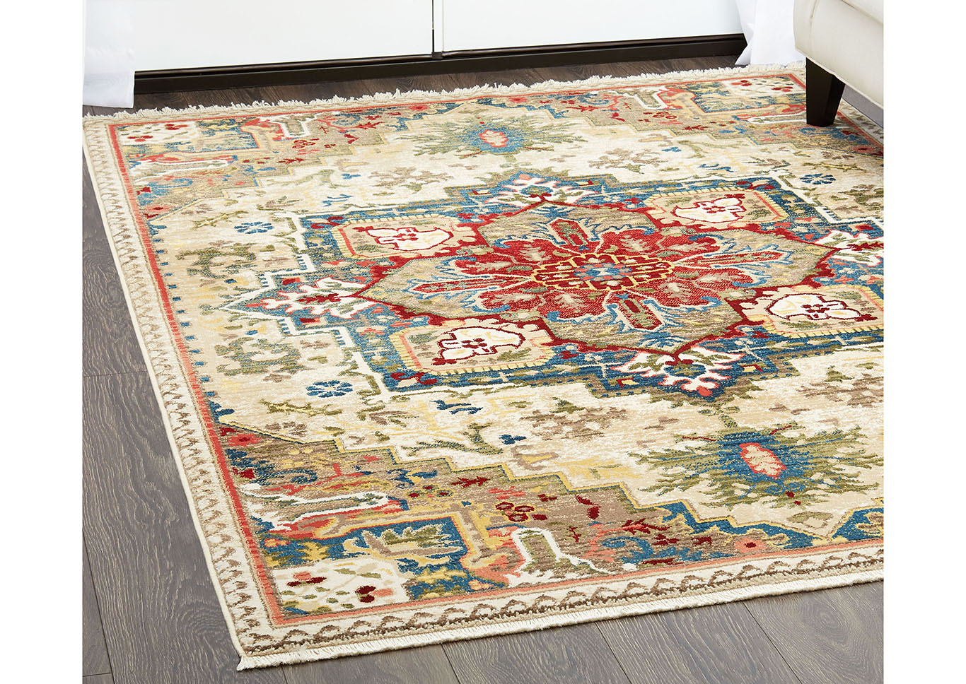 Ridgefield Lahti Cream Area Rug,Home Dynamix