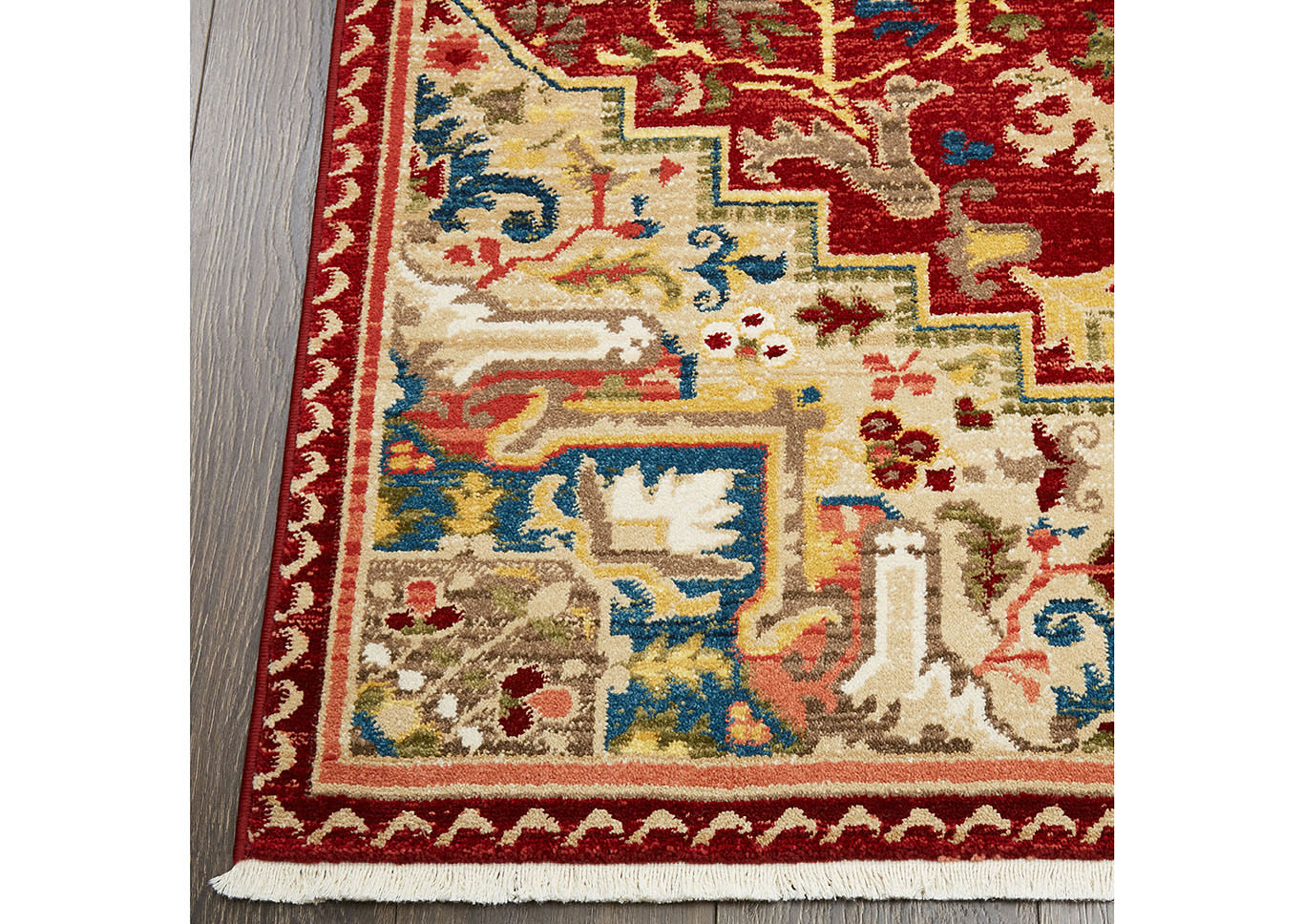 Ridgefield Lahti Red Area Rug,Home Dynamix