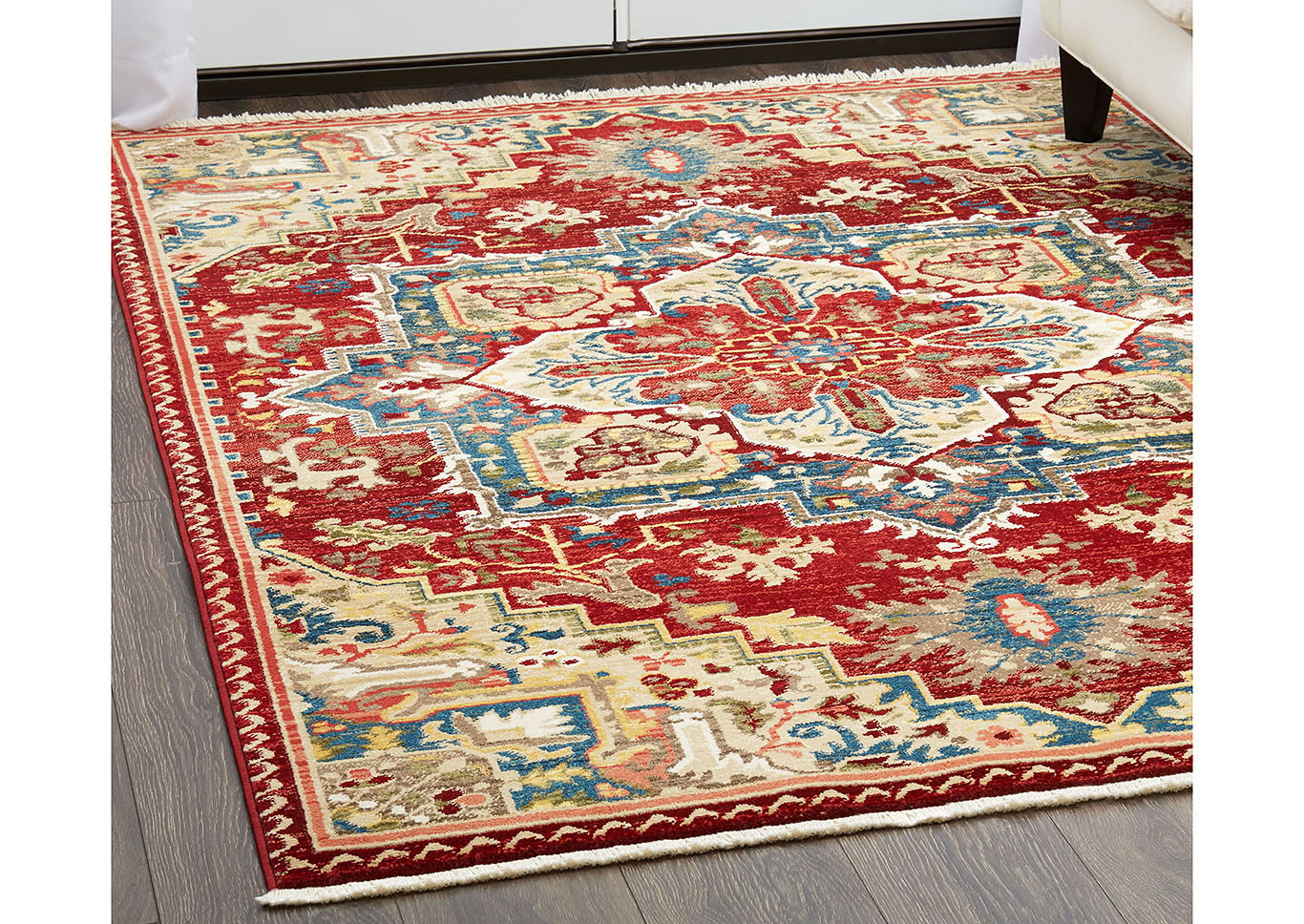 Ridgefield Lahti Red Area Rug,Home Dynamix