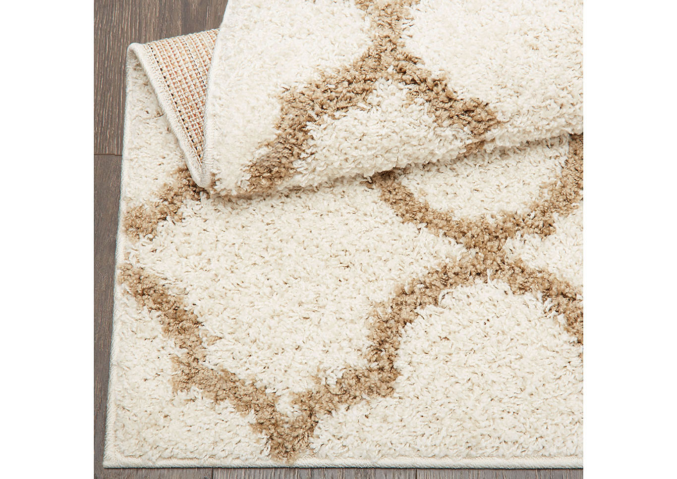 Synergy Elm White-Beige Area Rug,Home Dynamix