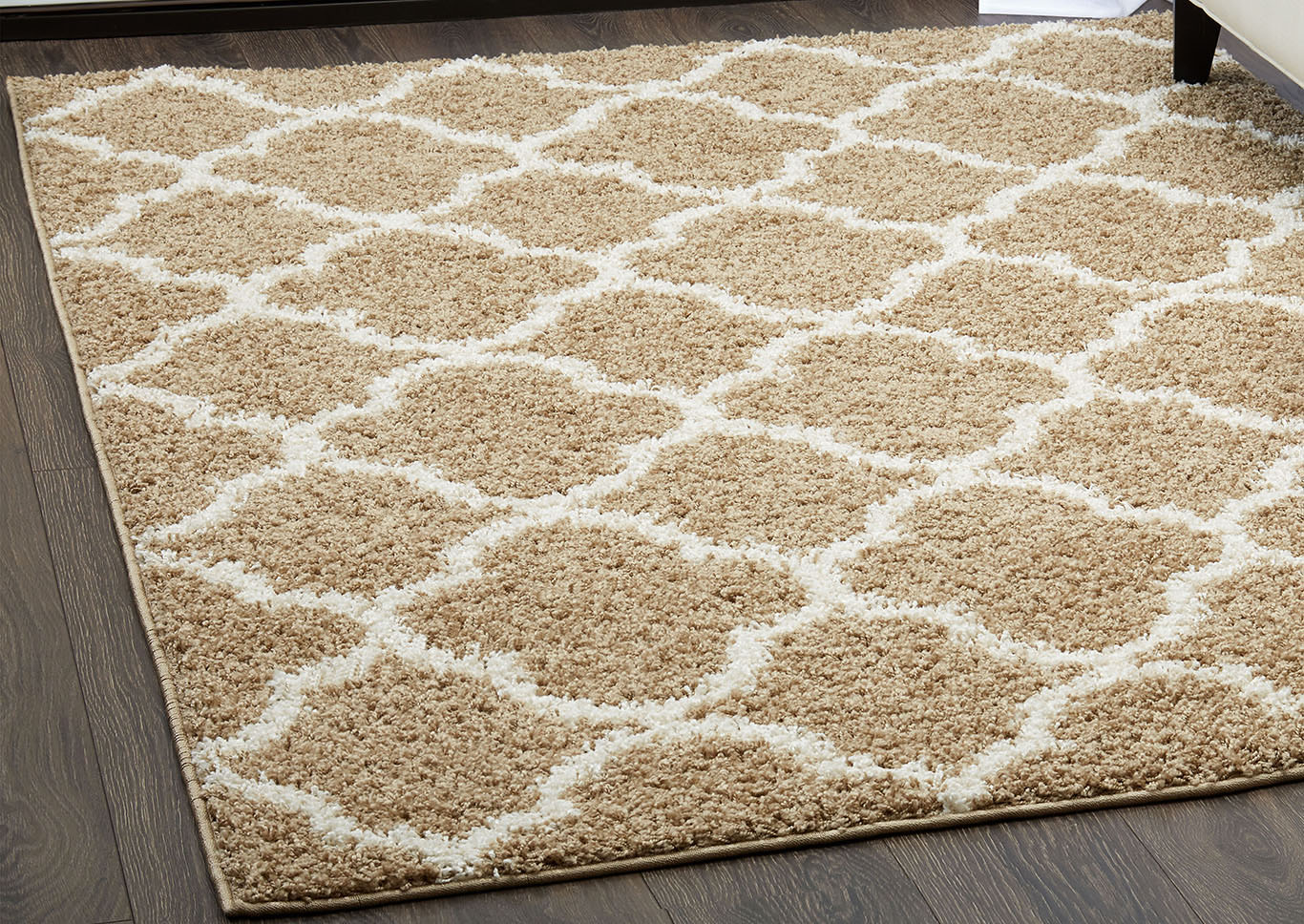 Synergy Elm Beige-White Area Rug,Home Dynamix
